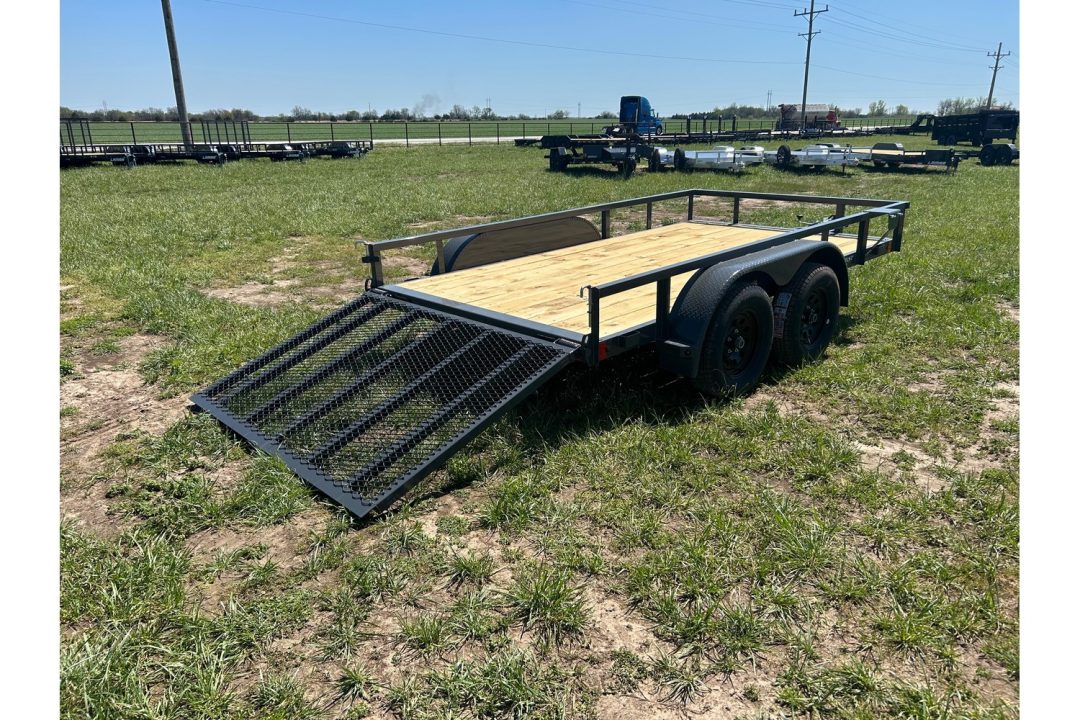 New 2026 Lamar 77x12 Tandem 7K Utility w/ 4' Ramp Gate