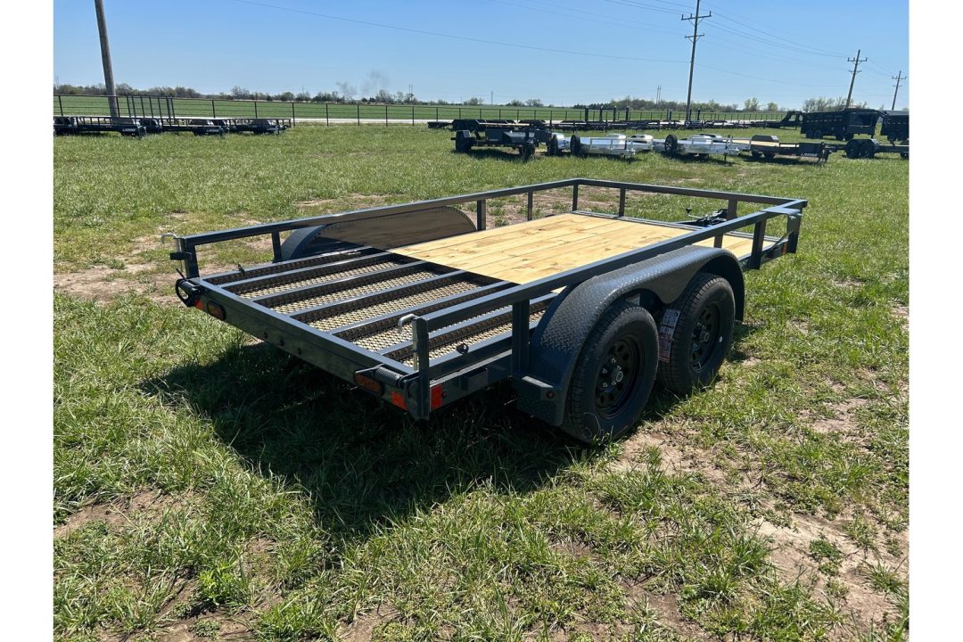 New 2026 Lamar 77x12 Tandem 7K Utility w/ 4' Ramp Gate