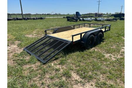 New 2026 Lamar 77x12 Tandem 7K Utility w/ 4' Ramp Gate