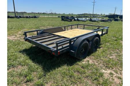 New 2026 Lamar 77x12 Tandem 7K Utility w/ 4' Ramp Gate