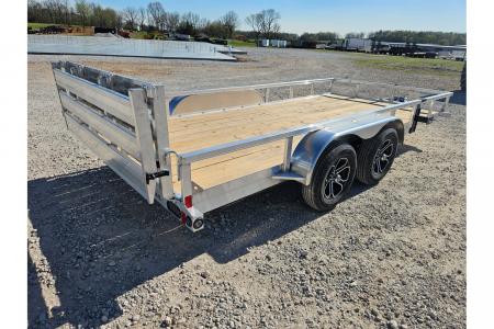 New 2026 Load Trail 83X16 TANDEM 7K ALUMINUM UTILITY W/BI-FOLD GATE