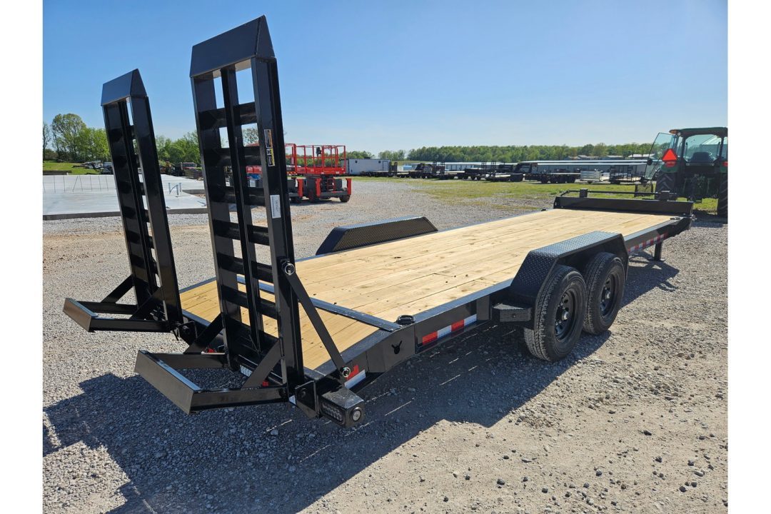 New 2026 Load Trail 83X24 TANDEM 14K EQUIPMENT HAULER W/ WIDE STANDUP RAMPS