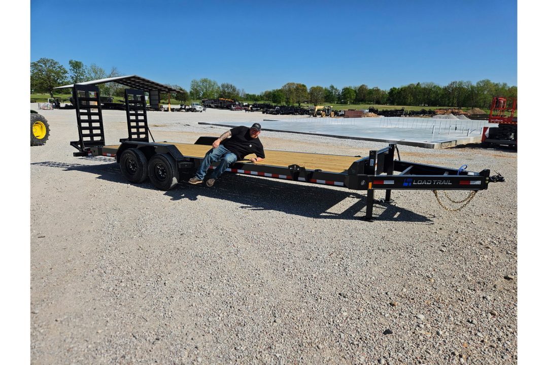 New 2026 Load Trail 83X24 TANDEM 14K EQUIPMENT HAULER W/ WIDE STANDUP RAMPS