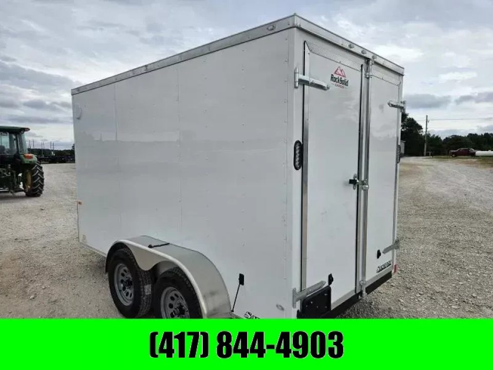 New 2026 Rock Solid Cargo 6X12 TANDEM 7K CARGO W/6'6" HEIGHT & BARN DOORS