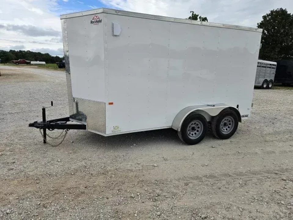 New 2026 Rock Solid Cargo 6X12 TANDEM 7K CARGO W/6'6" HEIGHT & BARN DOORS