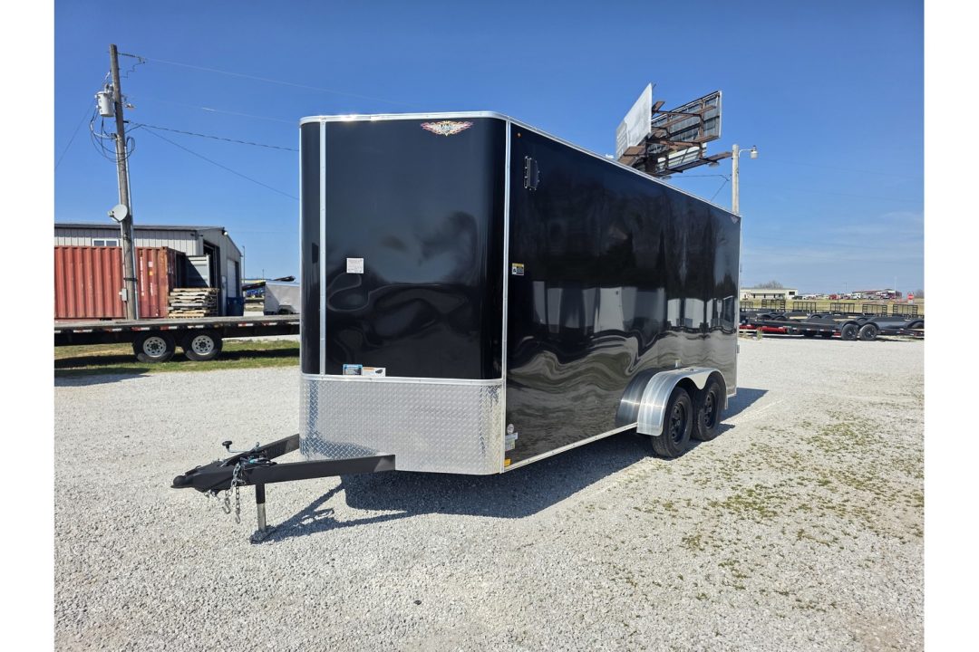 New 2025 H and H Trailer 7 X 16 TANDEM CARGO W/ RAMP DOOR
