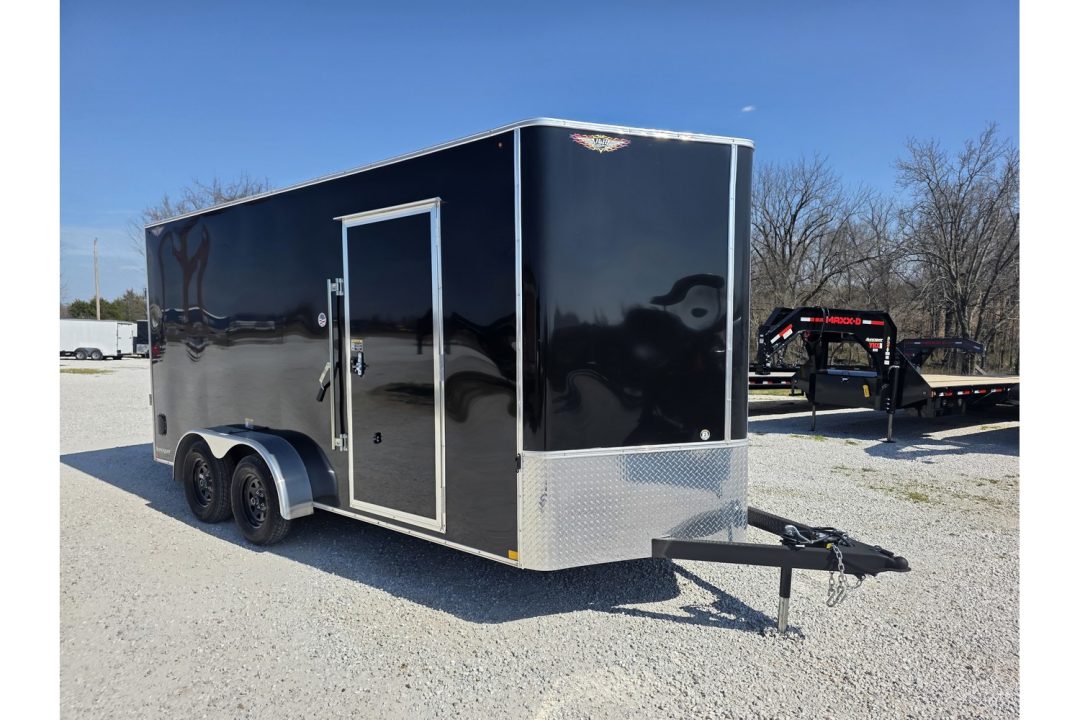 New 2025 H and H Trailer 7 X 16 TANDEM CARGO W/ RAMP DOOR