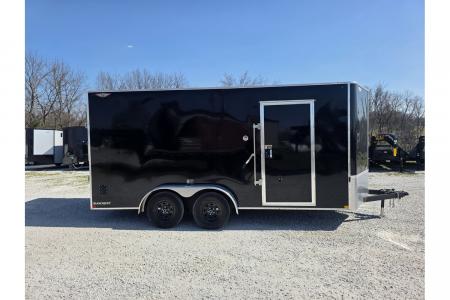 New 2025 H and H Trailer 7 X 16 TANDEM CARGO W/ RAMP DOOR