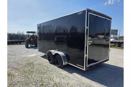 New 2025 H and H Trailer 7 X 16 TANDEM CARGO W/ RAMP DOOR