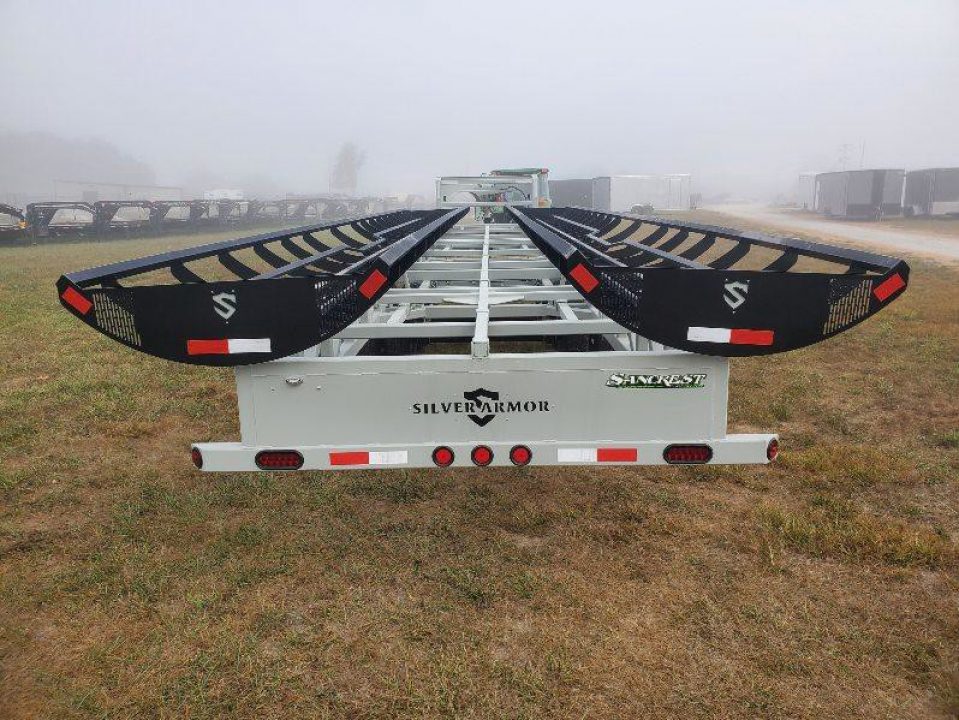 New 2025 SILVERARMOR 8' DUAL ROW HAY TRAILER W/ 10K AXLES HYDRAULIC JACK & TUFF WIRELESS (ON ORDER)