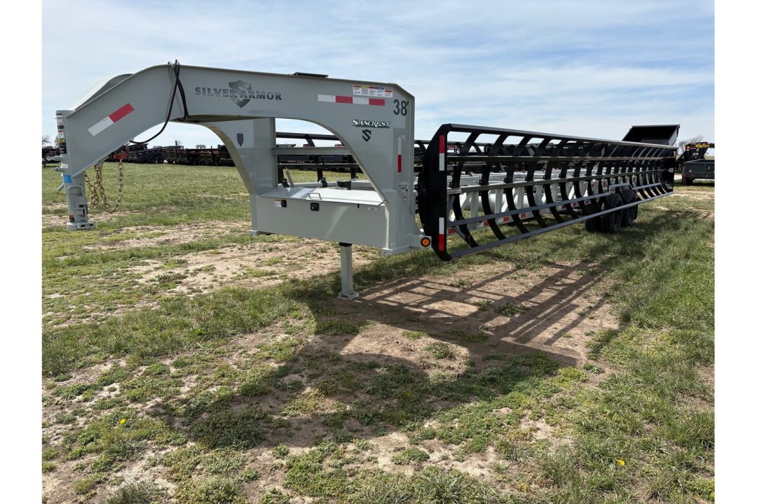 New 2025 SILVERARMOR 8' DUAL ROW HAY TRAILER W/ 10K AXLES HYDRAULIC JACK & TUFF WIRELESS (ON ORDER)