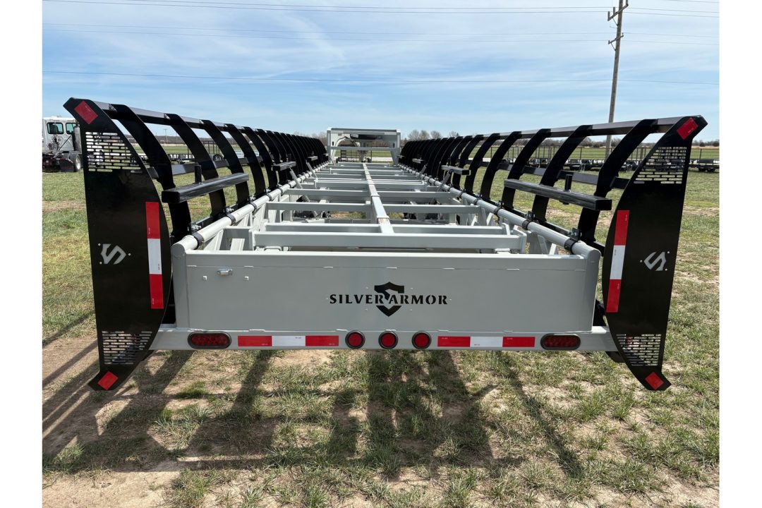 New 2025 SILVERARMOR 8' DUAL ROW HAY TRAILER W/ 10K AXLES HYDRAULIC JACK & TUFF WIRELESS (ON ORDER)