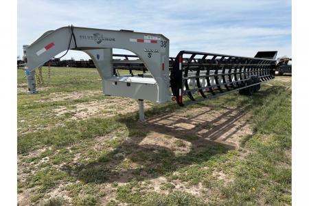 New 2025 SILVERARMOR 8' DUAL ROW HAY TRAILER W/ 10K AXLES HYDRAULIC JACK & TUFF WIRELESS (ON ORDER)