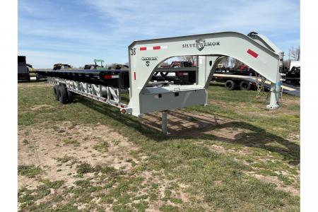 New 2025 SILVERARMOR 8' DUAL ROW HAY TRAILER W/ 10K AXLES HYDRAULIC JACK & TUFF WIRELESS (ON ORDER)