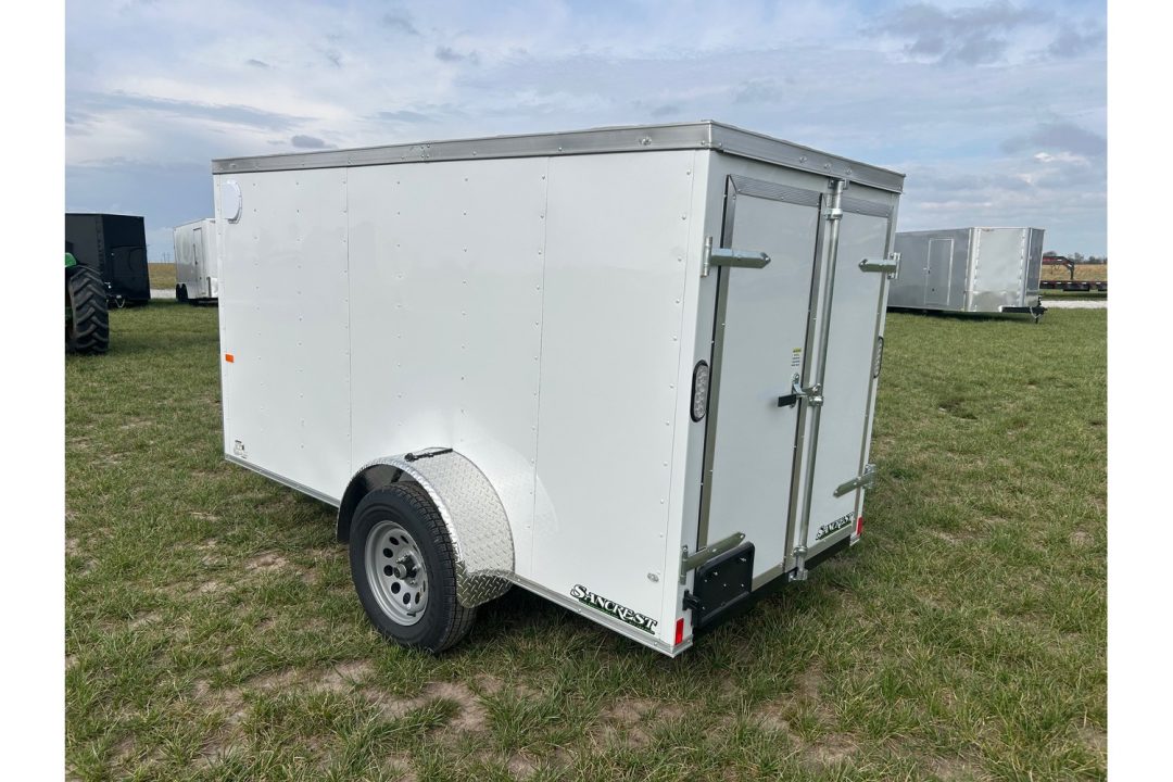 New 2026 Rock Solid Cargo 5x10 3K Cargo Trailer w/ Barn Doors & 5' Interior Height