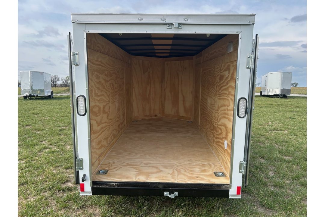 New 2026 Rock Solid Cargo 5x10 3K Cargo Trailer w/ Barn Doors & 5' Interior Height