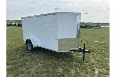 New 2026 Rock Solid Cargo 5x10 3K Cargo Trailer w/ Barn Doors & 5' Interior Height