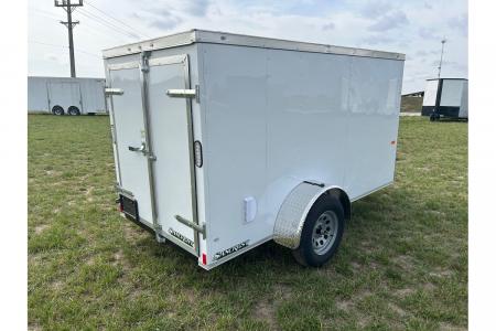 New 2026 Rock Solid Cargo 5x10 3K Cargo Trailer w/ Barn Doors & 5' Interior Height