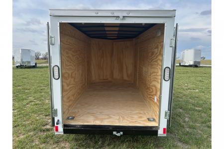 New 2026 Rock Solid Cargo 5x10 3K Cargo Trailer w/ Barn Doors & 5' Interior Height