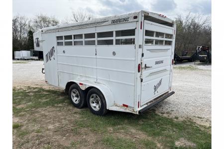 New 2000 Travalong 6'8x14 7' TALL 2 Horse Slant w/ Tac Room