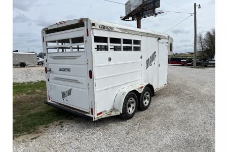 New 2000 Travalong 6'8x14 7' TALL 2 Horse Slant w/ Tac Room