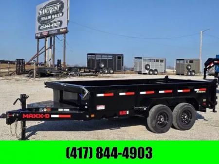 New 2026 MAXX-D 83 X 14 DJX TANDEM DUMP W/ 2' SIDES/ 10GA FLOOR & SIDES/ SLIDE IN RAMPS