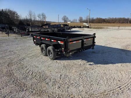 New 2026 MAXX-D 83 X 14 DJX TANDEM DUMP W/ 2' SIDES/ 10GA FLOOR & SIDES/ SLIDE IN RAMPS
