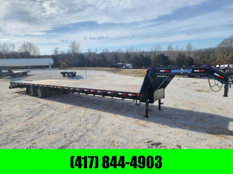 Used 2017 Load Trail 102" x 40' Heavy Duty Gooseneck 2-12,000 lb Axles w/Under Frame Bridge / DISC BRAKES