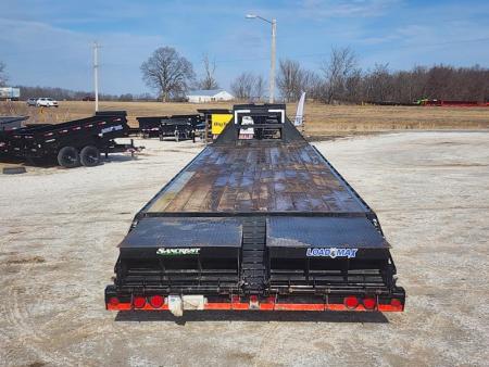 Used 2017 Load Trail 102" x 40' Heavy Duty Gooseneck 2-12,000 lb Axles w/Under Frame Bridge / DISC BRAKES
