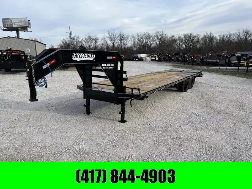 New 2026 Legend Trailers 102X32 TANDEM LO-PRO GOOSENECK W/10K AXLES & MAX RAMPS