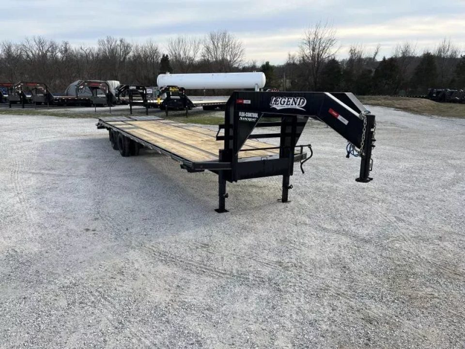 New 2026 Legend Trailers 102X32 TANDEM LO-PRO GOOSENECK W/10K AXLES & MAX RAMPS