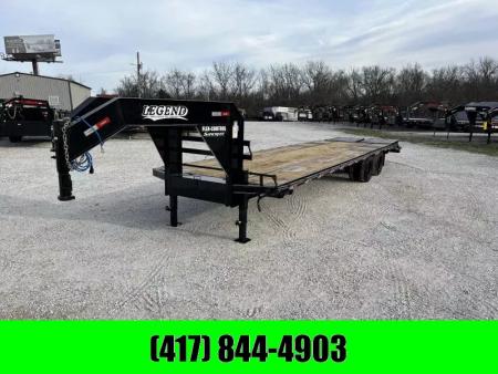New 2026 Legend Trailers 102X32 TANDEM LO-PRO GOOSENECK W/10K AXLES & MAX RAMPS