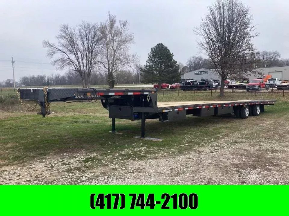 New 2026 Diamond C Trailers C 102X53 TANDEM 40K HYDROTAIL W/ HYDROJACKS, 72" SPREAD, AIR RIDE FRONT LIFT AXLE & RATCHET RAIL