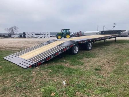 New 2026 Diamond C Trailers C 102X53 TANDEM 40K HYDROTAIL W/ HYDROJACKS, 72" SPREAD, AIR RIDE FRONT LIFT AXLE & RATCHET RAIL