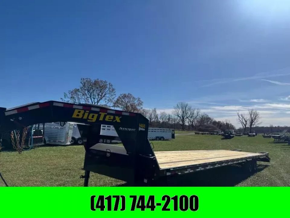 New 2026 Big Tex Trailers 102x40 Tandem 15.9K GN 5FT DOVE STAND UP RAMPS