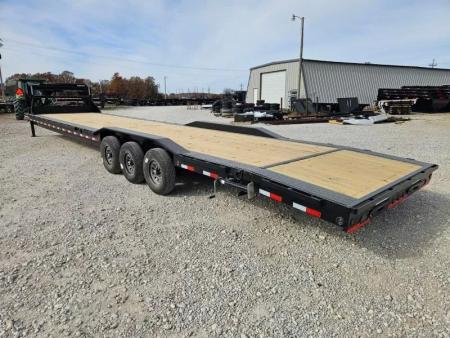 New 2026 Load Trail 102X40 TRIPLE 21K GOOSENECK EQUIPMENT HAULER W/SLIDEOUT RAMPS