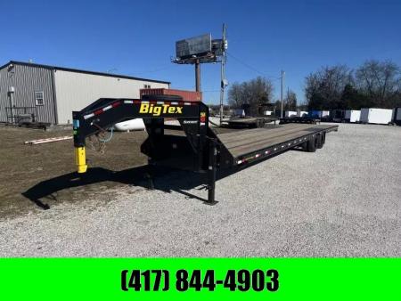 New 2026 Big Tex Trailers 102x40 Tandem 25.9K GN w/ Slide Out Ramps, 2-Speed Jacks 14PLY Tires