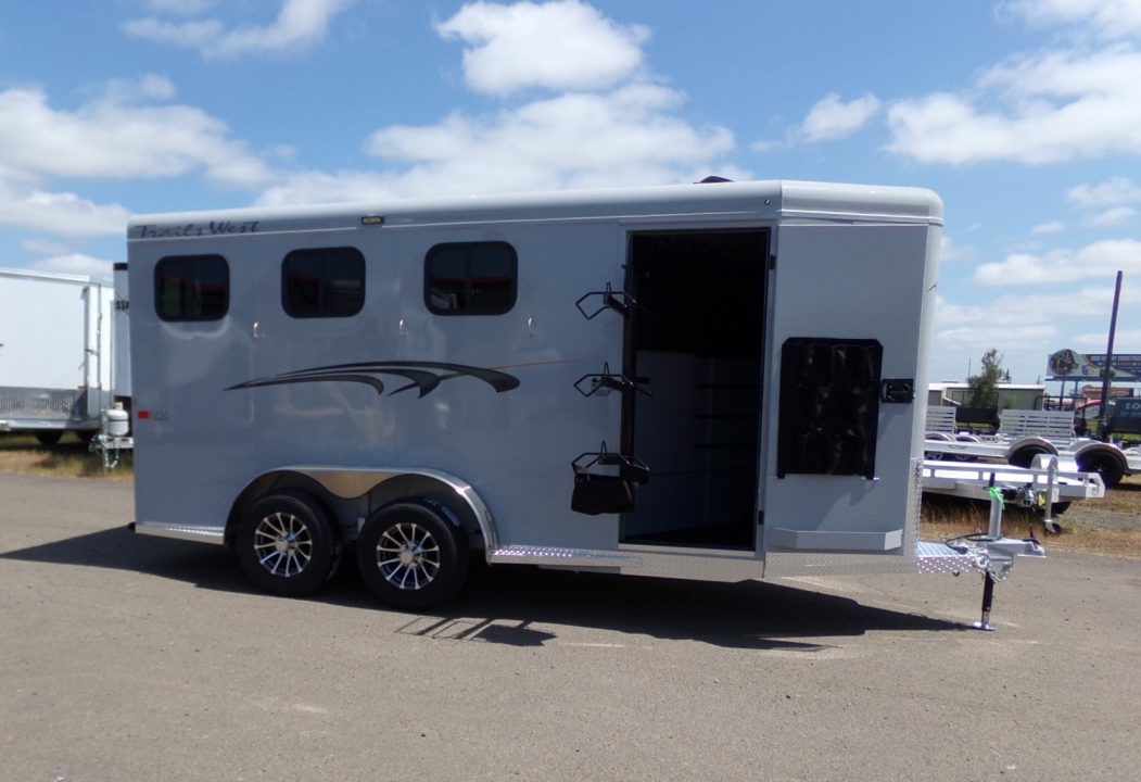 New 2027 Trails West Adventure MX II Titanium GREY 3 Horse Trailer