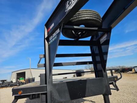 New 2026 Legend Trailers 102X25 TANDEM DUAL LO-PRO GOOSENECK W/10K AXLES RETRACTABLE STEPS & MAX RAMPS