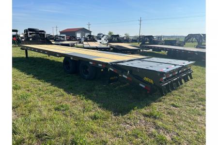 New 2026 Big Tex 102x33 Tandem 23.9K GN Flatbed w/ Sliding Ratchet Rail, 2-Speed Jacks, & Load Lights