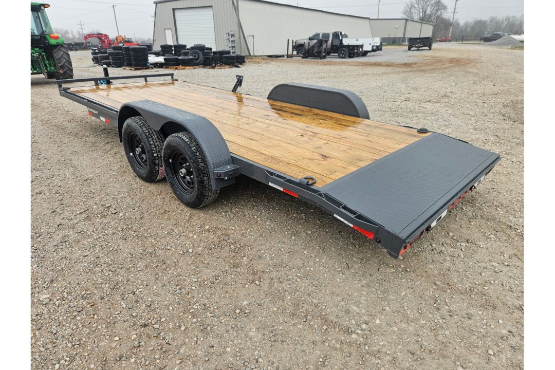 New 2026 Lamar 83X20 TANDEM 10K CAR HAULER W/2' STEEL DOVE & SLIDE OUT RAMPS