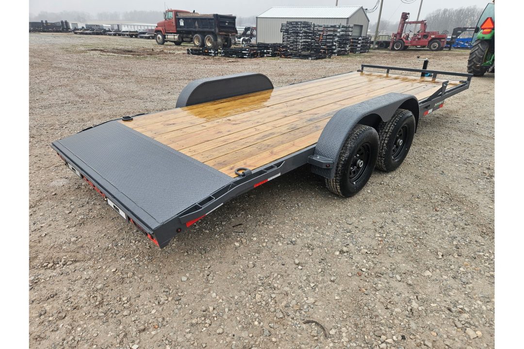 New 2026 Lamar 83X20 TANDEM 10K CAR HAULER W/2' STEEL DOVE & SLIDE OUT RAMPS