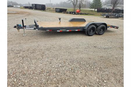 New 2026 Lamar 83X20 TANDEM 10K CAR HAULER W/2' STEEL DOVE & SLIDE OUT RAMPS