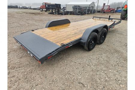 New 2026 Lamar 83X20 TANDEM 10K CAR HAULER W/2' STEEL DOVE & SLIDE OUT RAMPS