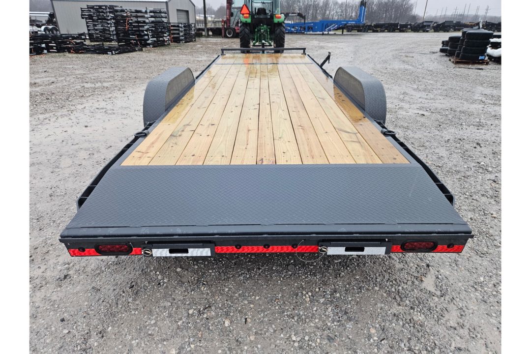 New 2026 Lamar 83X24 TANDEM 10K CAR HAULER W/2' STEEL DOVE & SLIDE OUT RAMPS
