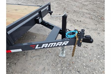 New 2026 Lamar 83X24 TANDEM 10K CAR HAULER W/2' STEEL DOVE & SLIDE OUT RAMPS