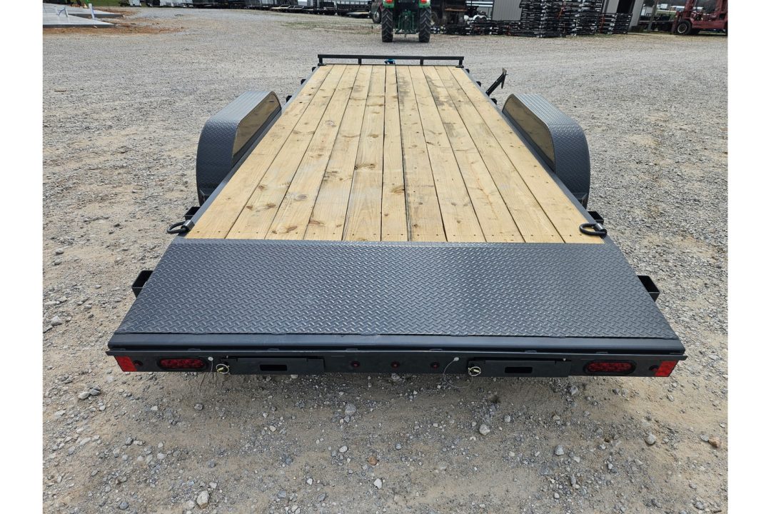 New 2026 Lamar 83X20 TANDEM 7K CAR HAULER W/2' STEEL DOVE & SLIDE OUT RAMPS