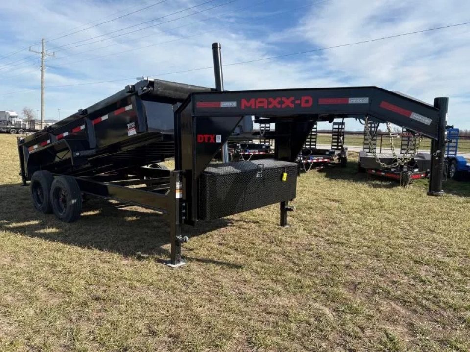 New 2026 MAXX-D 83x14 Tandem 18k GN Telescopic Dump Trailer W/ 2' Sides