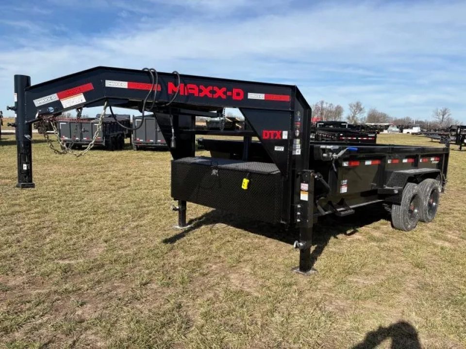 New 2026 MAXX-D 83x14 Tandem 18k GN Telescopic Dump Trailer W/ 2' Sides