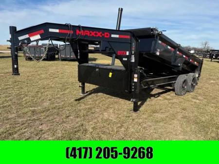 New 2026 MAXX-D 83x14 Tandem 18k GN Telescopic Dump Trailer W/ 2' Sides